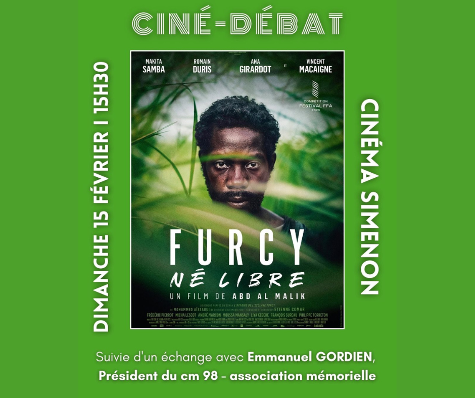 Projection-débat du film Furcy, né libre – Rosny-sous-Bois le 15 février 2026 à 15h30